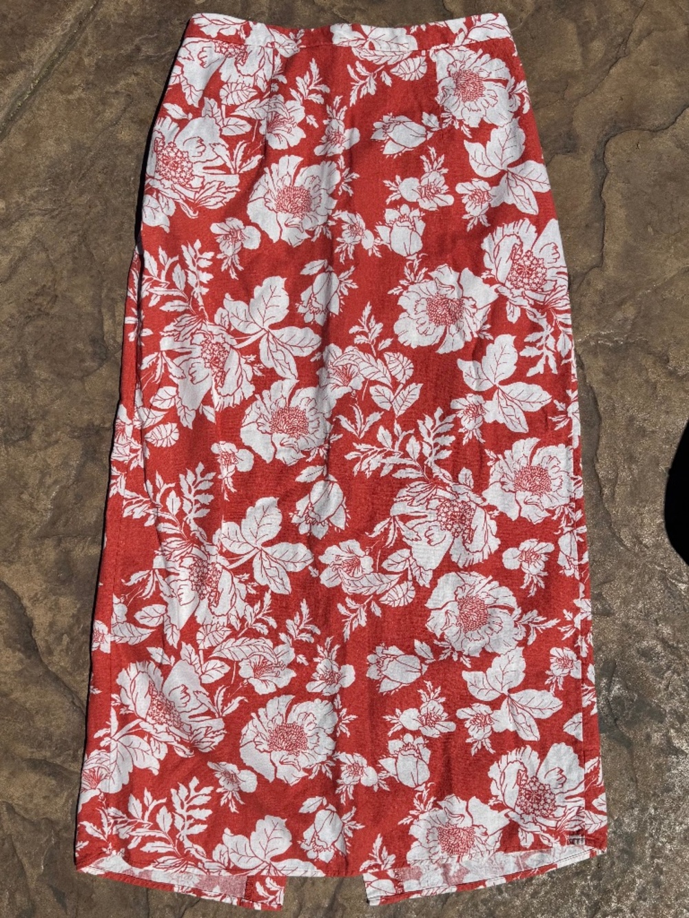 Linen cotton skirt